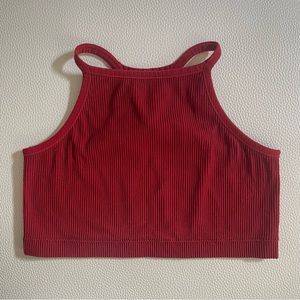 Garage seamless halter crop top